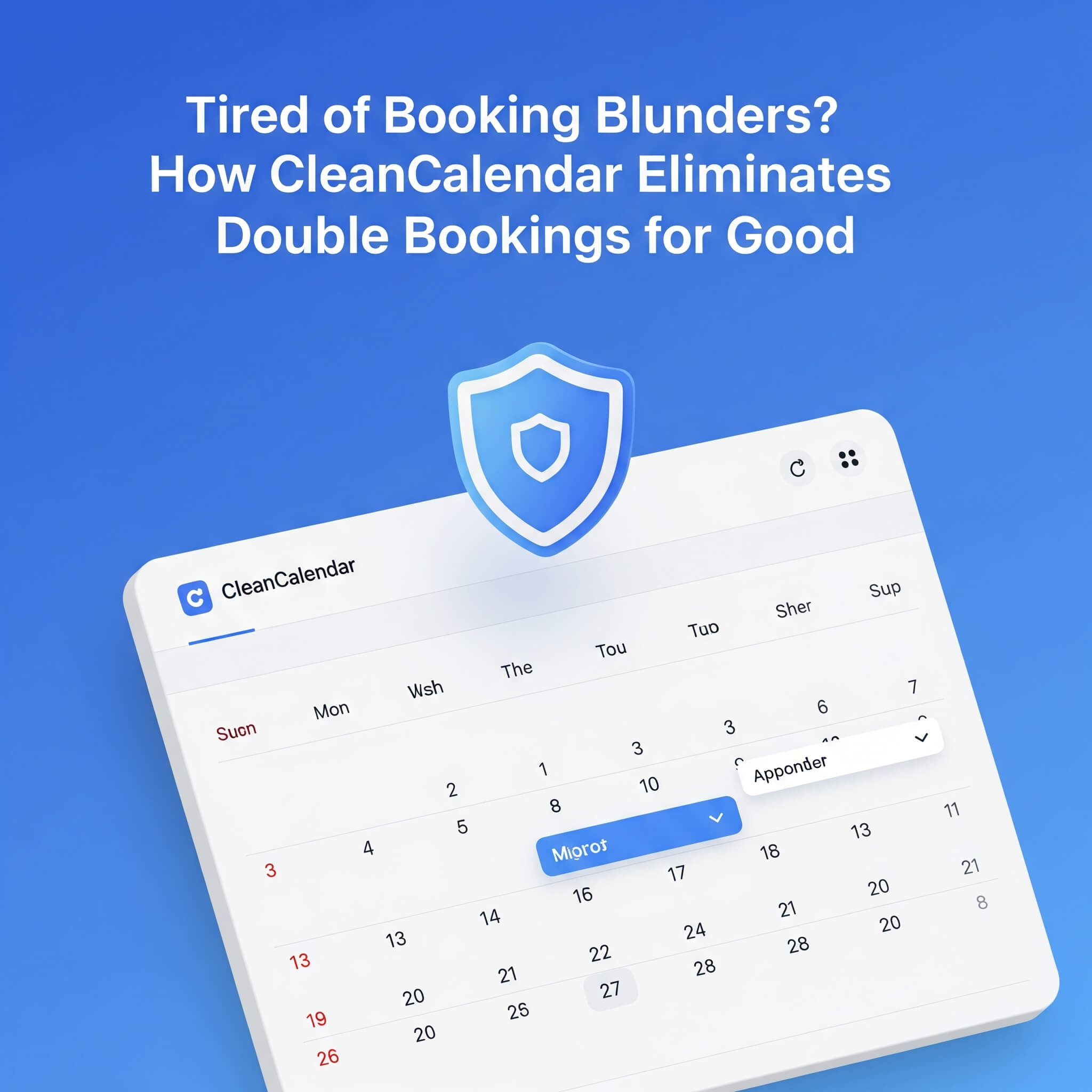 Tired of Booking Blunders? How CleanCalendar Eliminates Double Bookings for Good
