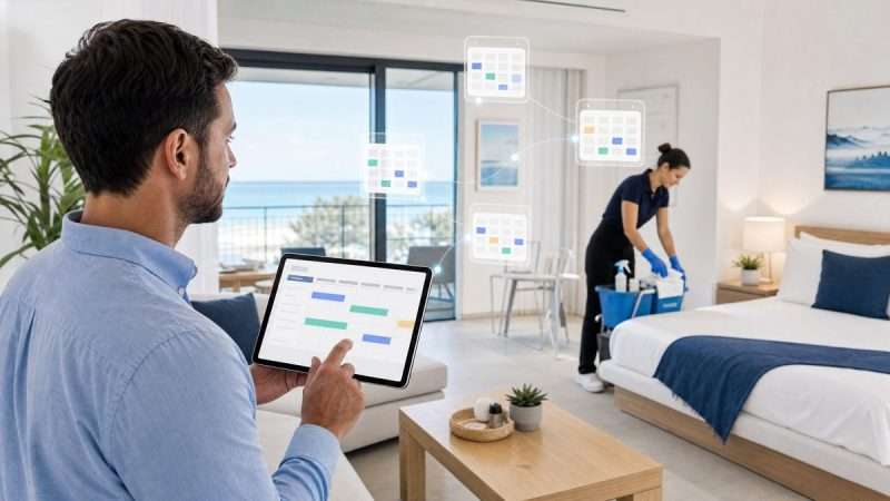 Boosting Airbnb Host Efficiency with Automated Guest Check-In and Cleaning Coordination